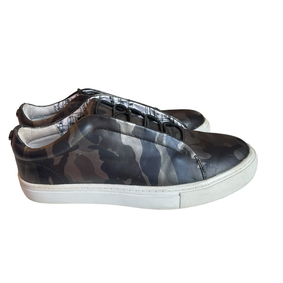 Steve Madden Black and Silver metallic Camo Platform Trainers US 7 - Picture 2 of 6